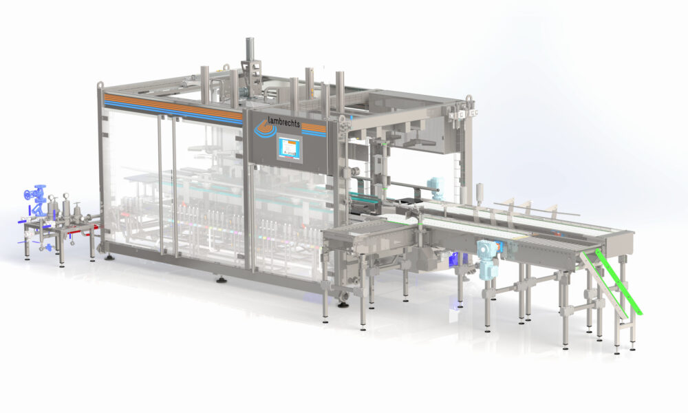 The Monobloc 80 a semi-automatic keg washer & filler